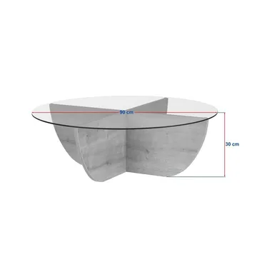 Orwin Sofabord 90 cm - Mørkebrun - Møbler - Borde - Sofabord