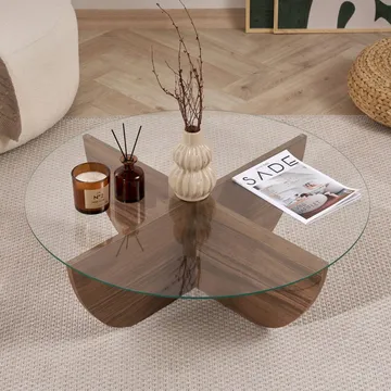 Orwin Sofabord 90 cm - Mørkebrun - Møbler - Borde - Sofabord