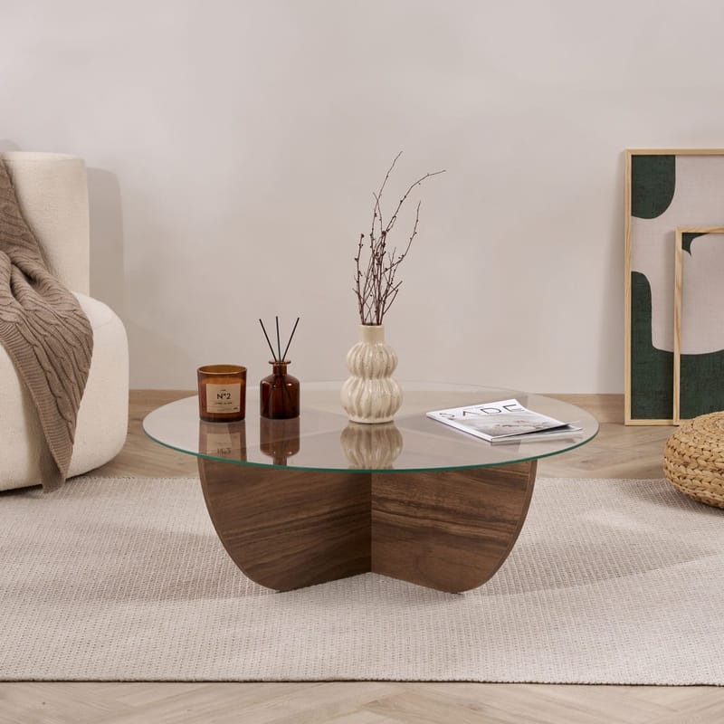 Orwin Sofabord 90 cm - Mørkebrun - Møbler - Borde - Sofabord