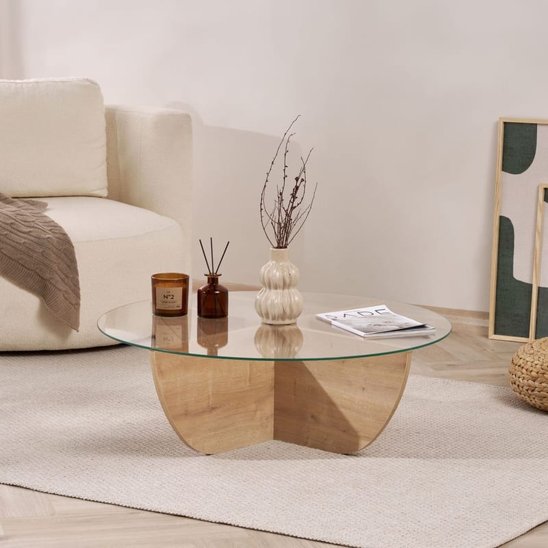 Orwin Sofabord 90 cm - Natur - Møbler - Borde - Sofabord