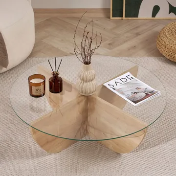 Orwin Sofabord 90 cm - Natur - Møbler - Borde - Sofabord