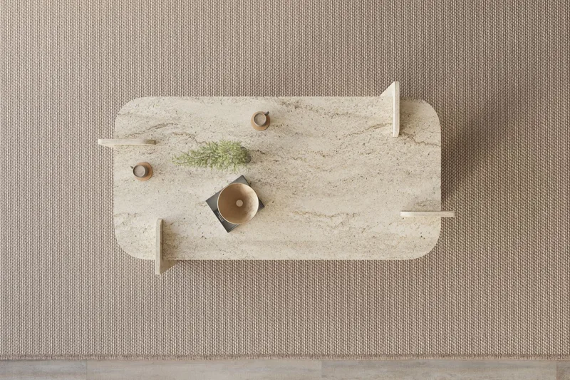 Osmiric sofabord 120 cm rektangulært - Travertin - Møbler - Borde - Sofabord