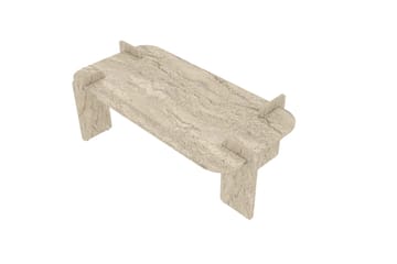 Osmiric sofabord 120 cm rektangulært - Travertin - Møbler - Borde - Sofabord