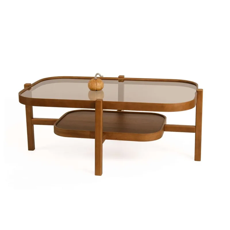 Ostrin Sofabord 110 cm - Mørkebrun - Møbler - Borde - Sofabord