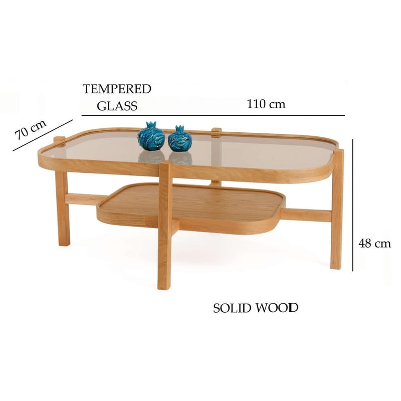 Ostrin Sofabord 110 cm - Natur - Møbler - Borde - Sofabord