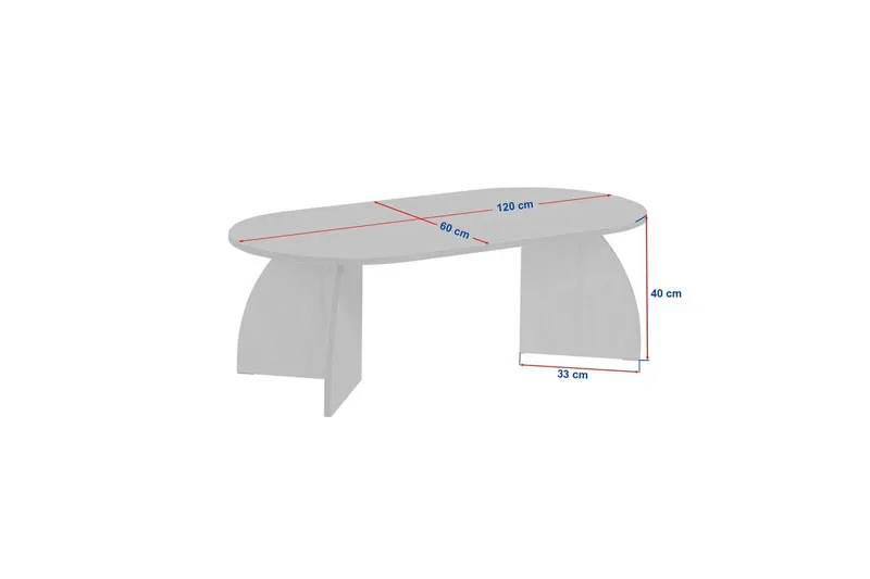 Osyra Sofabord 120 cm - Natur - Møbler - Borde - Sofabord