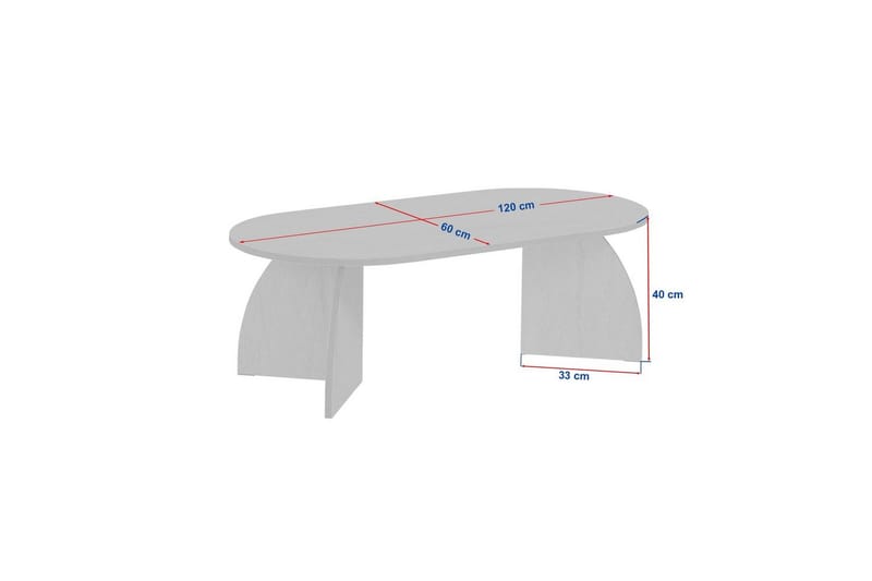 Osyra Sofabord 120 cm - Natur - Møbler - Borde - Sofabord