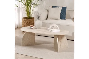 Osyra Sofabord 120 cm - Travertin - Møbler - Borde - Sofabord