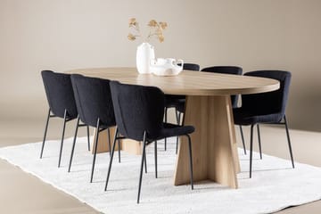 Oval Dining Set Venture Home - Møbler - Borde - Spisebordssæt
