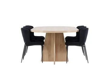 Oval Dining Set Venture Home - Møbler - Borde - Spisebordssæt