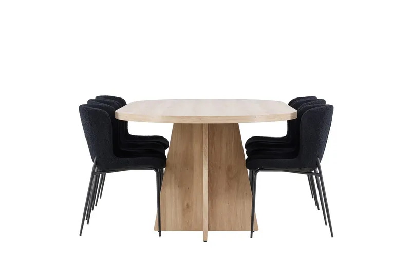 Oval Dining Set Venture Home - Møbler - Borde - Spisebordssæt