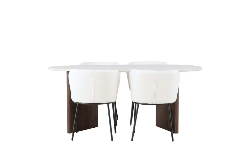 Oval Dining Set Venture Home - Møbler - Borde - Spisebordssæt