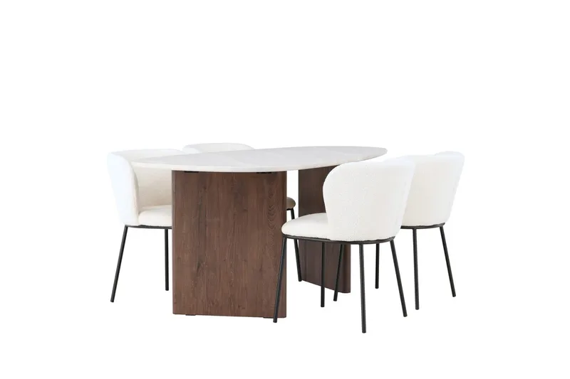 Oval Dining Set Venture Home - Møbler - Borde - Spisebordssæt
