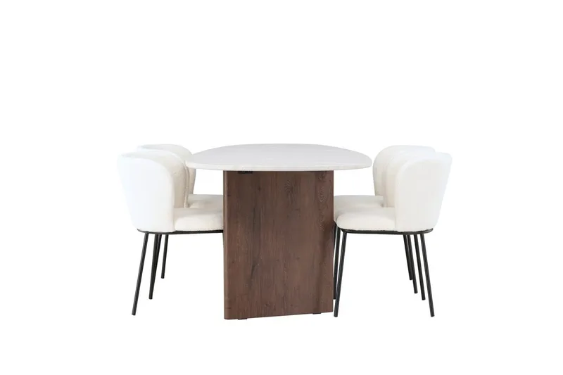 Oval Dining Set Venture Home - Møbler - Borde - Spisebordssæt