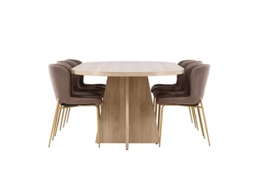 Oval Dining Set Venture Home - Møbler - Borde - Spisebordssæt