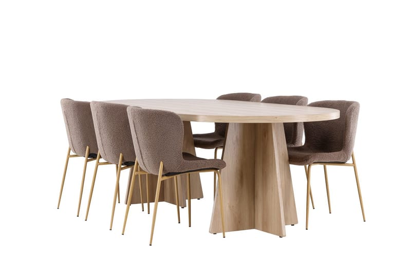 Oval Dining Set Venture Home - Møbler - Borde - Spisebordssæt