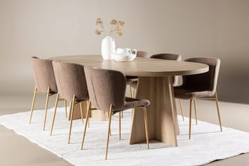 Oval Dining Set Venture Home - Møbler - Borde - Spisebordssæt