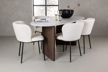 Oval Dining Set Venture Home - Møbler - Borde - Spisebordssæt