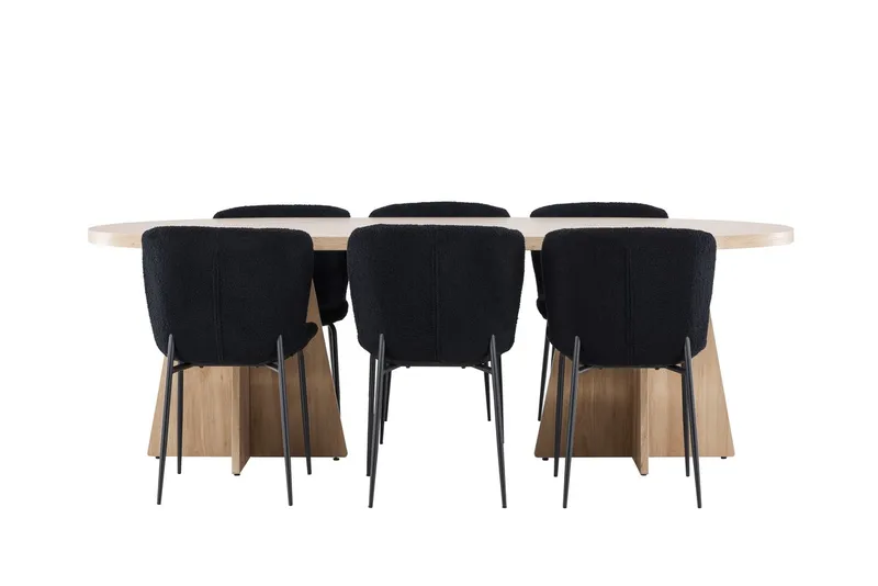 Oval Dining Set Venture Home - Møbler - Borde - Spisebordssæt