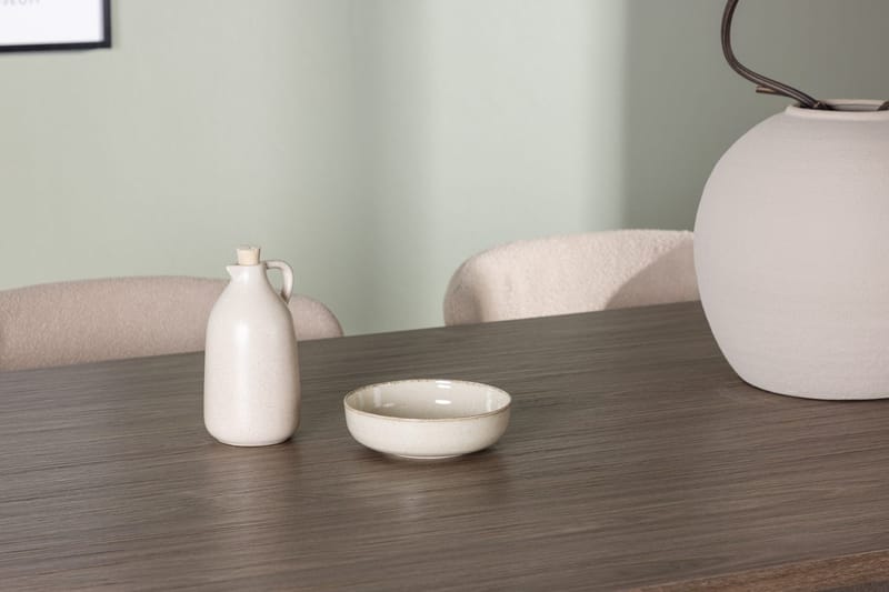 Oval matgrupp Venture Home Beige Natur 4st - Møbler - Borde - Spisebordssæt