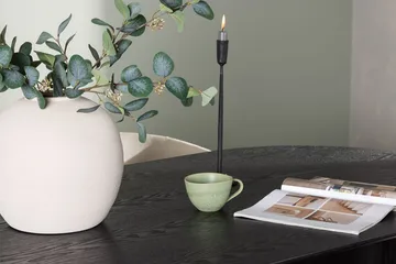 Oval matgrupp Venture Home Beige Svart 4st - Møbler - Borde - Spisebordssæt