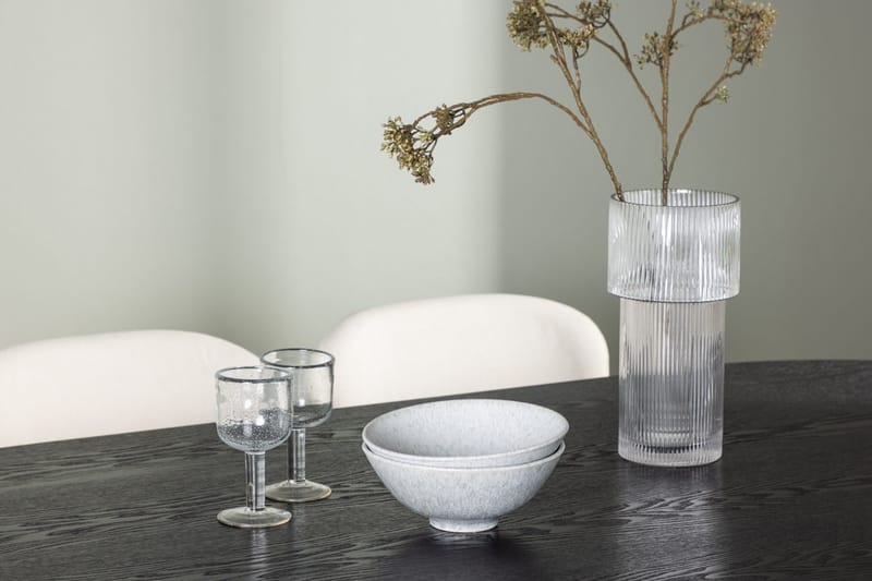 Oval matgrupp Venture Home Beige Svart 4st - Møbler - Borde - Spisebordssæt