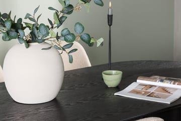 Oval matgrupp Venture Home Beige Svart 4st - Møbler - Borde - Spisebordssæt