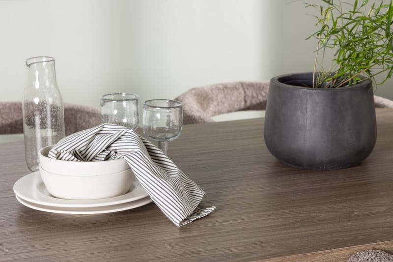 Oval matgrupp Venture Home Brun Natur 4st - Møbler - Borde - Spisebordssæt