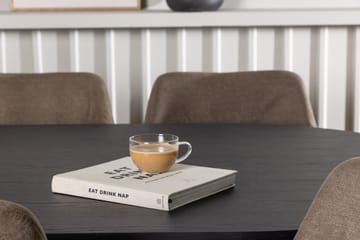 Oval matgrupp Venture Home Brun Svart 6st - Møbler - Borde - Spisebordssæt