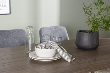 Oval matgrupp Venture Home Grå Natur 4st - Møbler - Borde - Spisebordssæt