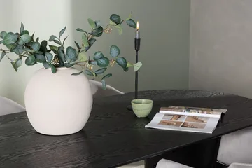 Oval matgrupp Venture Home Grå Svart 4st - Møbler - Borde - Spisebordssæt