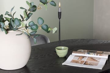 Oval matgrupp Venture Home Grå Svart 4st - Møbler - Borde - Spisebordssæt