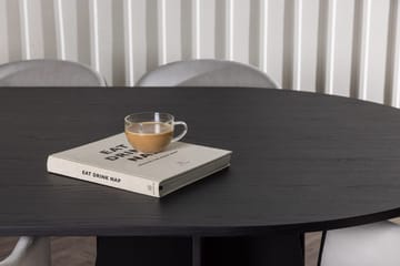 Oval matgrupp Venture Home Grå Svart 6st - Møbler - Borde - Spisebordssæt