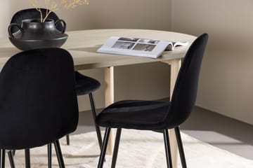 Oval matgrupp Venture Home Ljust trä - Møbler - Borde - Spisebordssæt