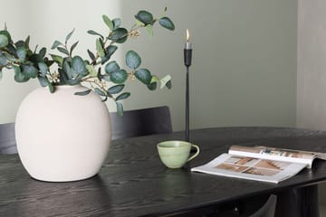 Oval matgrupp Venture Home Svart Svart 4st - Møbler - Borde - Spisebordssæt
