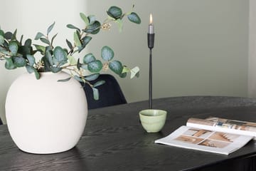 Oval matgrupp Venture Home Svart Svart 4st - Møbler - Borde - Spisebordssæt