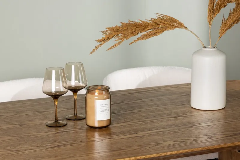 Oval matgrupp Venture Home Vit Natur 4st - Møbler - Borde - Spisebordssæt