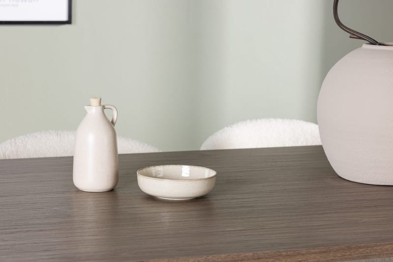 Oval matgrupp Venture Home Vit Natur 4st - Møbler - Borde - Spisebordssæt