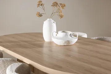 Oval matgrupp Venture Home Vit Natur 6st - Møbler - Borde - Spisebordssæt