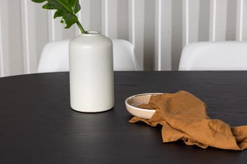 Oval matgrupp Venture Home Vit Svart 6st - Møbler - Borde - Spisebordssæt