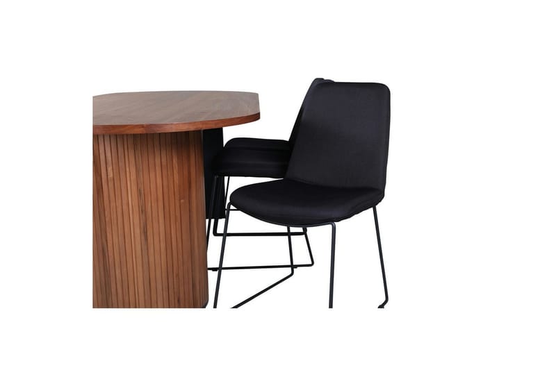 Oval spisebordssæt Bianca, Muce - 200x90x75 - Møbler - Borde - Spisebordssæt