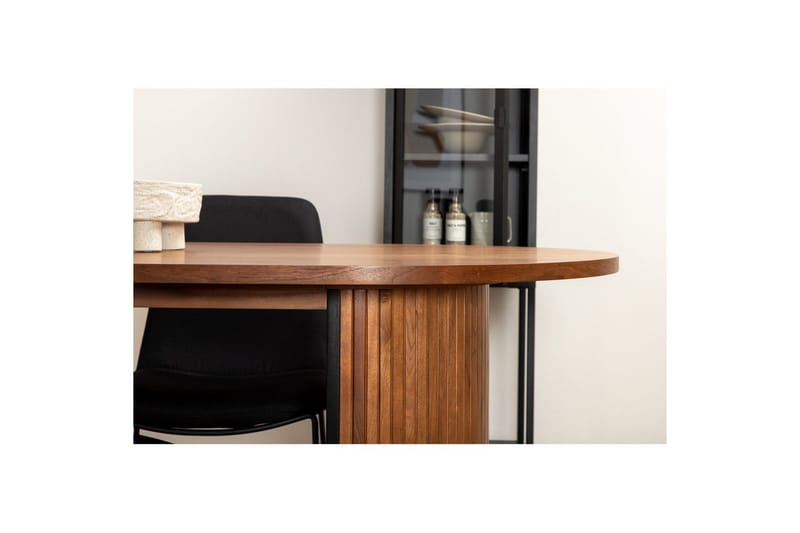 Oval spisebordssæt Bianca, Muce - 200x90x75 - Møbler - Borde - Spisebordssæt