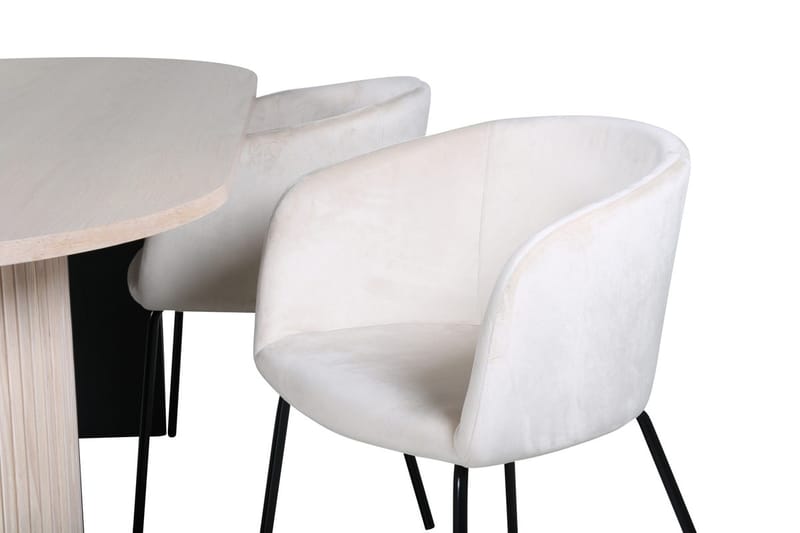 Oval spisegruppe Venture Home Bianca, Berit - Møbler - Borde - Spisebordssæt