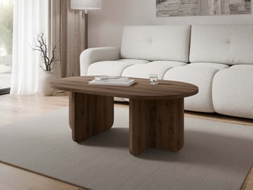Ovren sofabord 110 cm - brun - Møbler - Borde - Sofabord