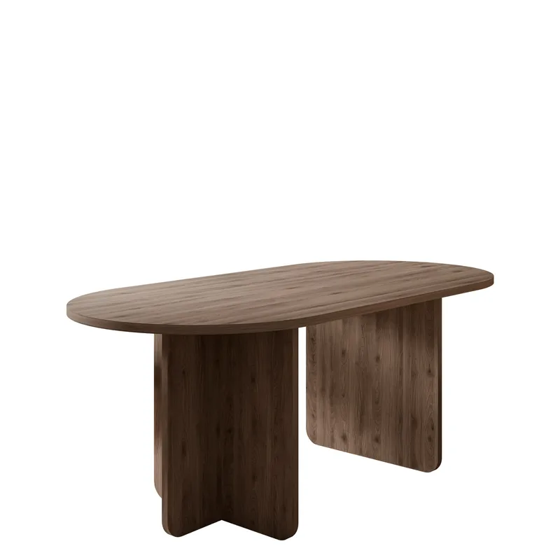 Ovren spisebord 185 cm, brun