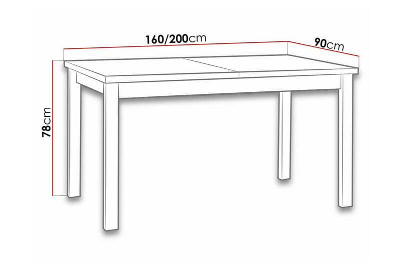 Patrickswell Spisebord 90 cm - Hvid - Spisebord og køkkenbord
