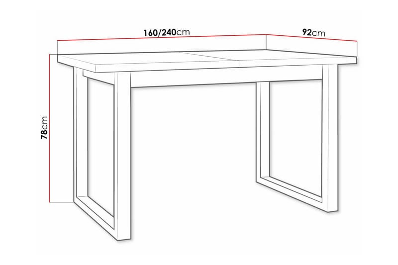Patrickswell Spisebord 92 cm - Brun - Spisebord og køkkenbord
