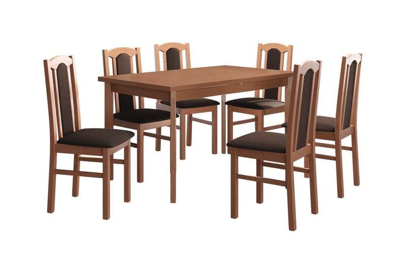 Patrickswell Spisegruppe - Brun/Træ - Spisebordssæt