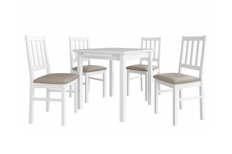 Patrickswell Spisegruppe - Hvid/Beige - Spisebordssæt