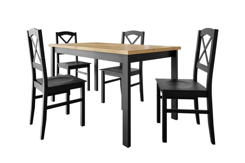 Patrickswell Spisegruppe - Mørkegrå - Spisebordssæt